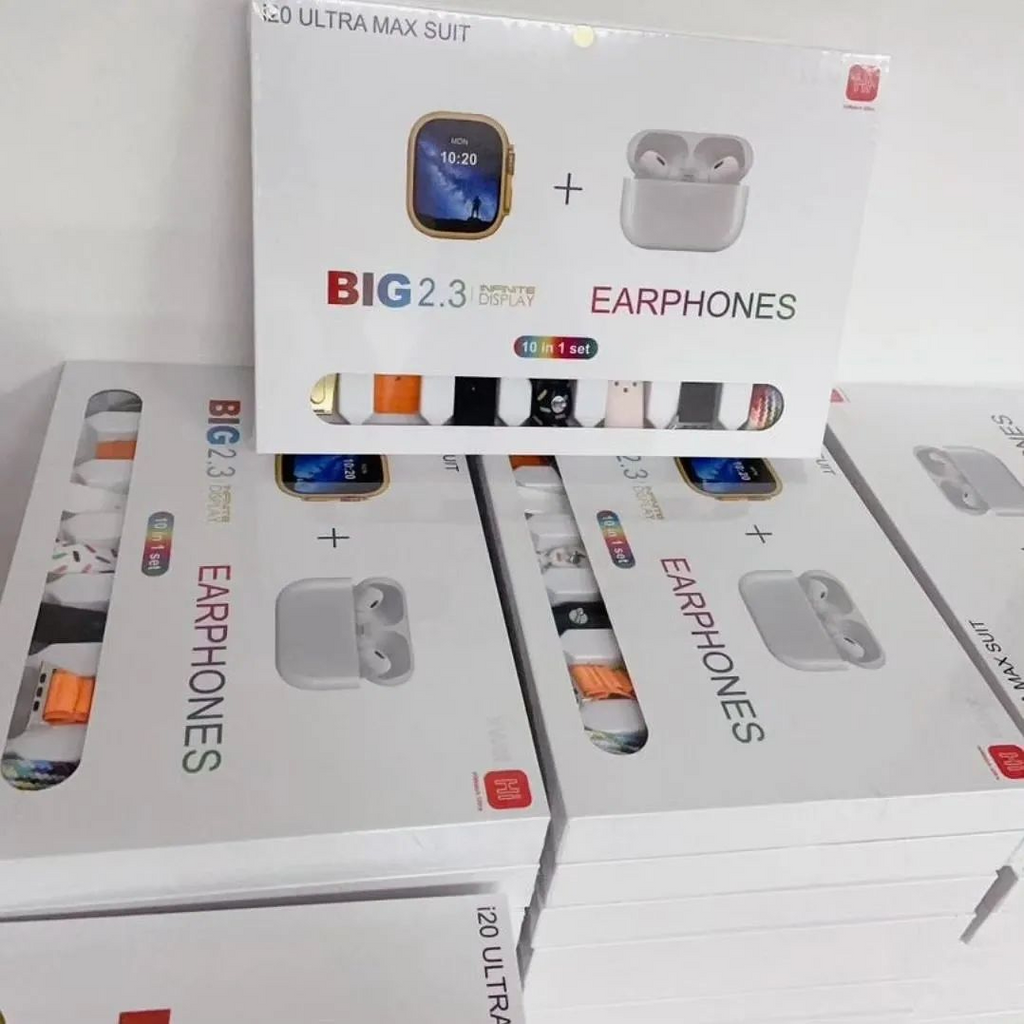 ✨ I20 Ultra Smart Watch ⌚ | 10 in 1 Smart Watch Set 🎁 | Ultra Max Smartwatch with Airpods 🎧 | Stylish Touch Watch for Boys 💪 |