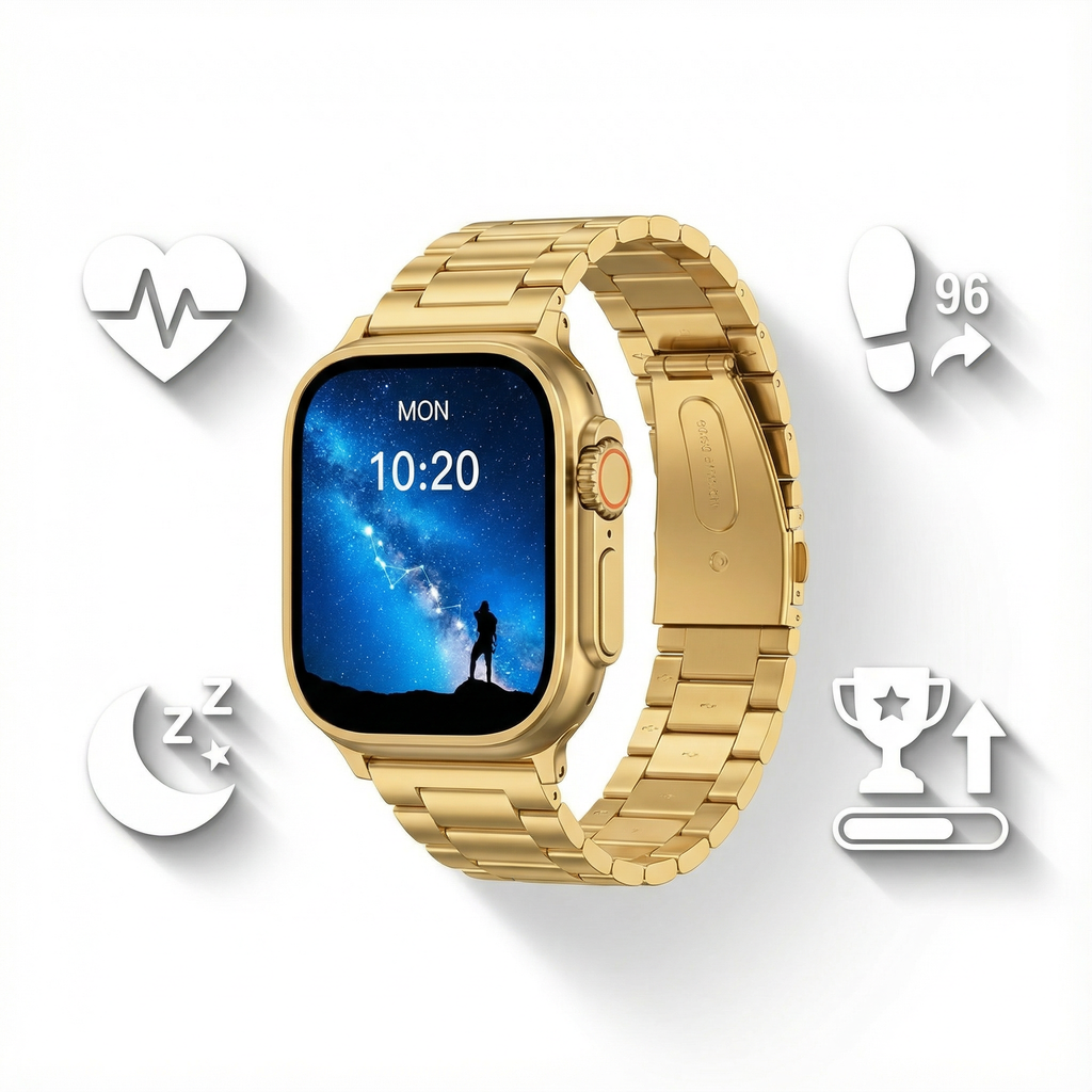 I20 Ultra Max 10-in-1 Smartwatch Combo + AirPods 2