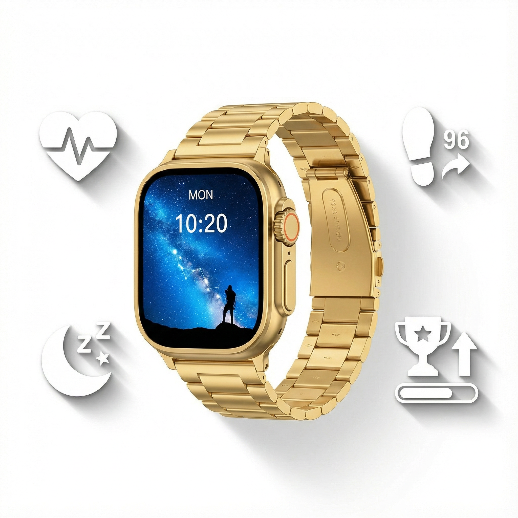 I20 Ultra Max 10-in-1 Smartwatch Combo + AirPods 2