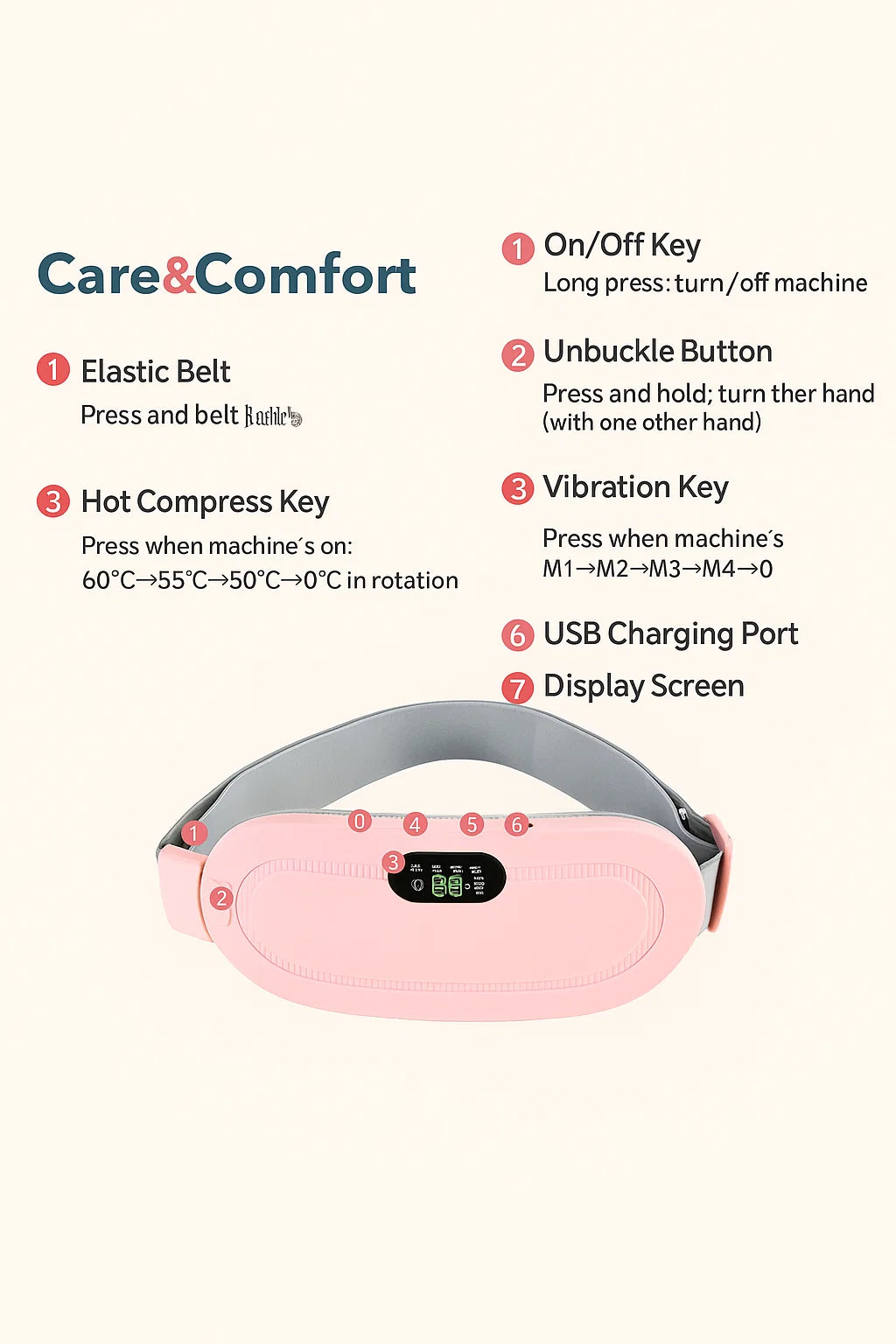 Heating Pad for Period Pain Relief For cramps message